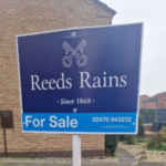 Reeds Rains For Sale sign erected by The Boardman